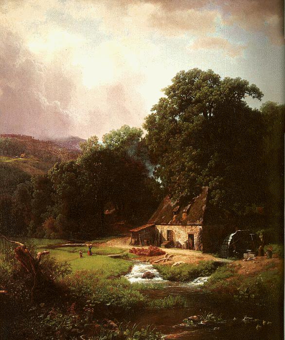 Albert Bierstadt The Old Mill France oil painting art